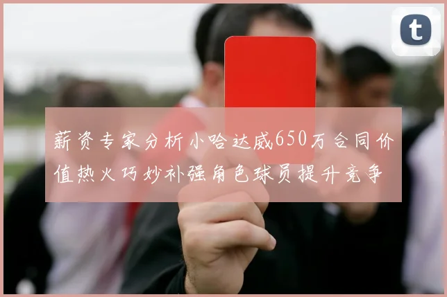 薪资专家分析小哈达威650万合同价值热火巧妙补强角色球员提升竞争力